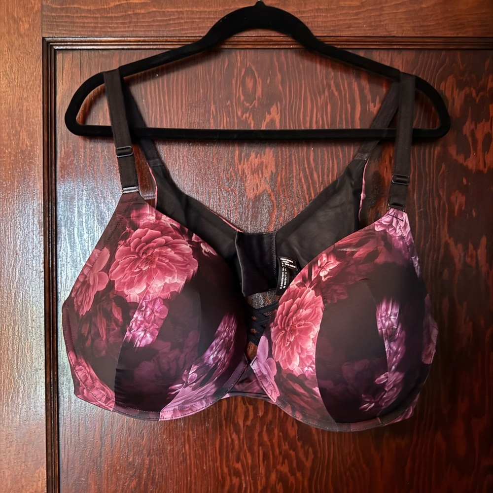 Like-New Torrid 360 Full Coverage Floral Print Bra 44DDD/44F
